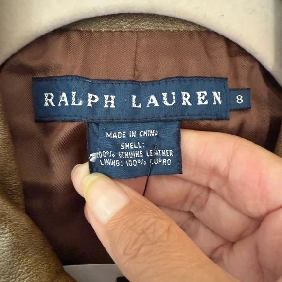 Ralph Lauren Women’s Leather Vest - Picture 9 of 10